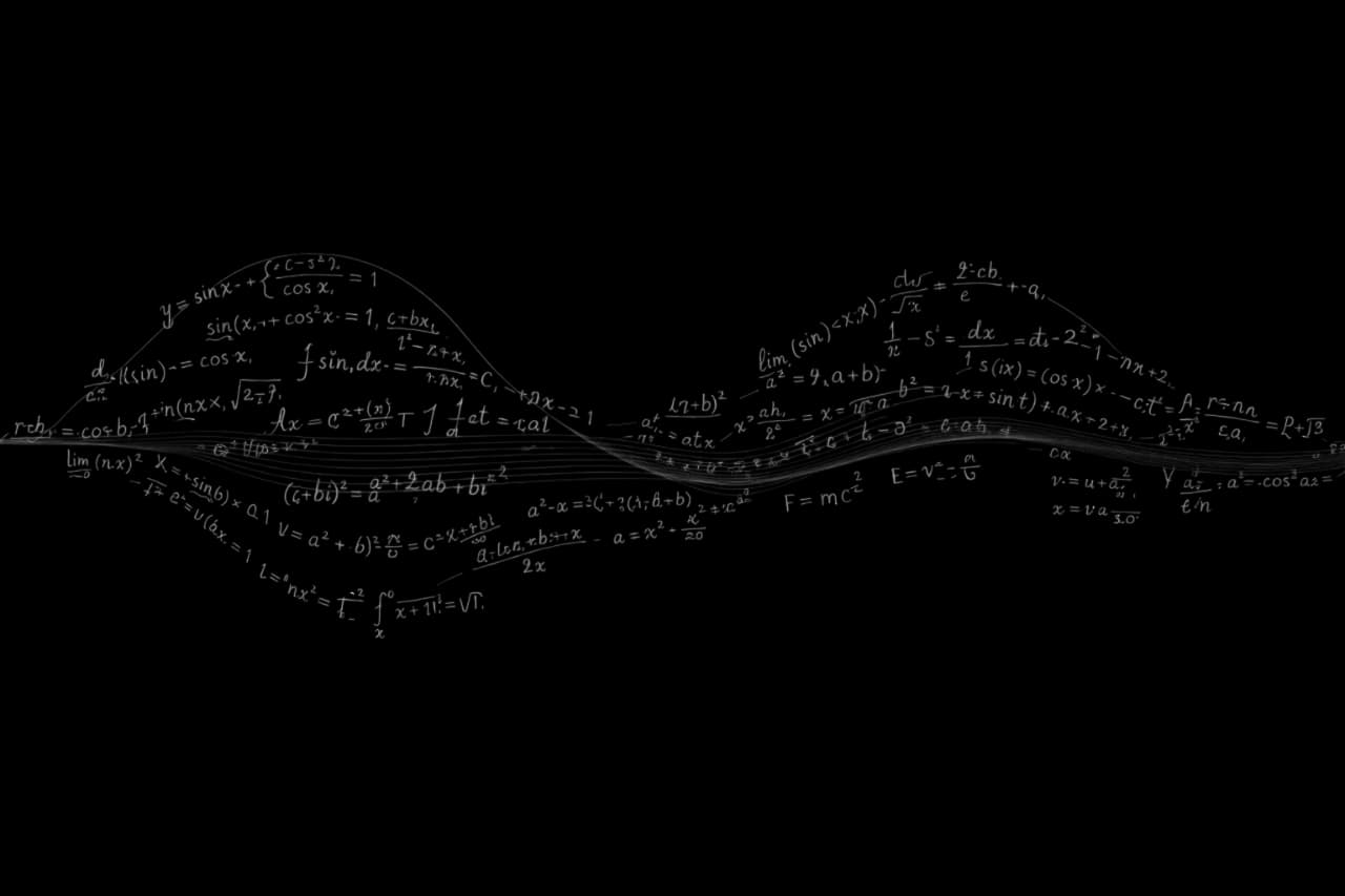 Mathematics algorithm background pattern